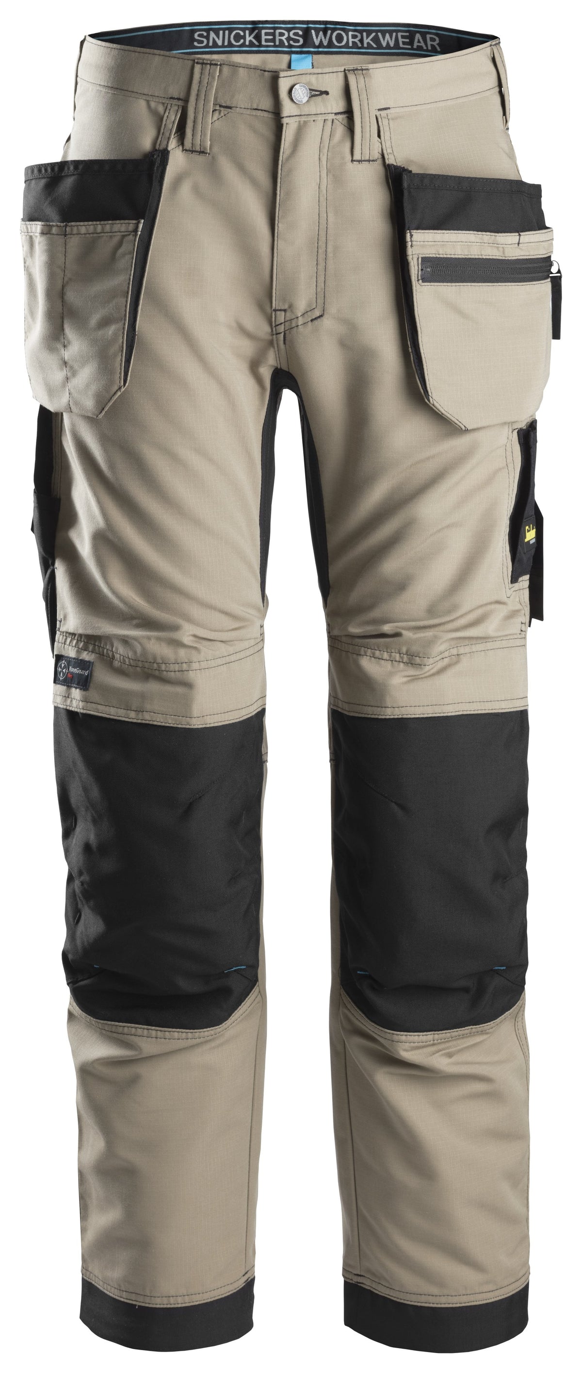 Snickers Workwear LiteWork, 37.5® Work Trousers+ Holster Pockets in Khaki/Black