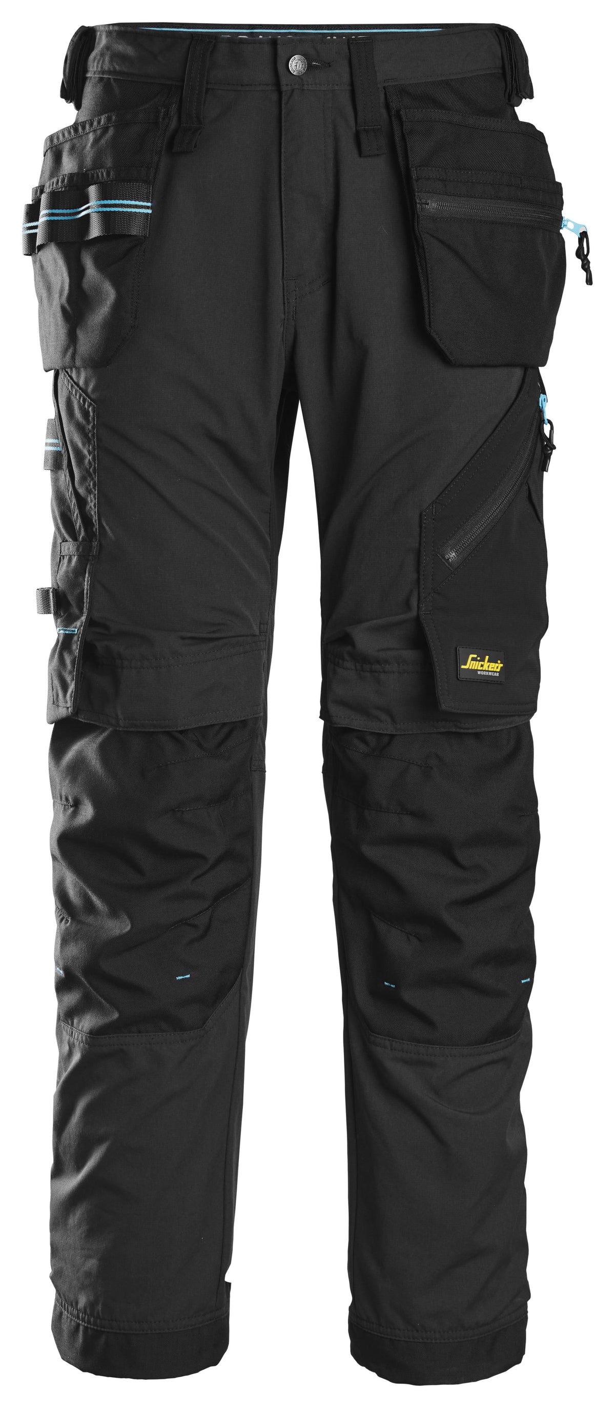 Snickers Workwear LiteWork, 37.5® Work Trousers Holster Pockets in Black/Black