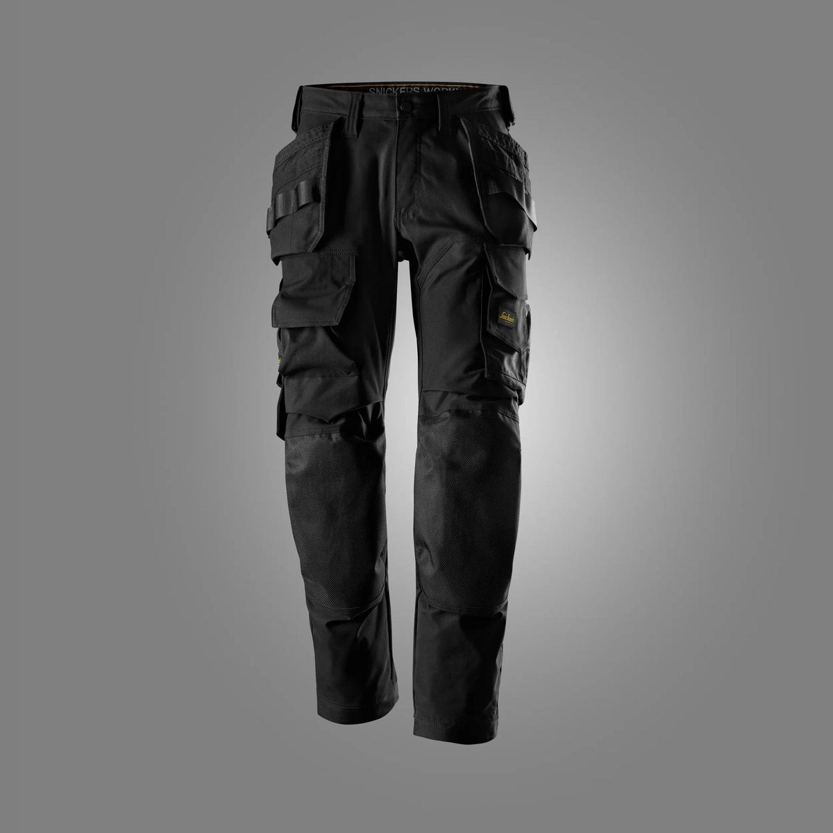 Snickers Workwear AllroundWork, Floorlayer Trousers Holster Pockets in Black/Black