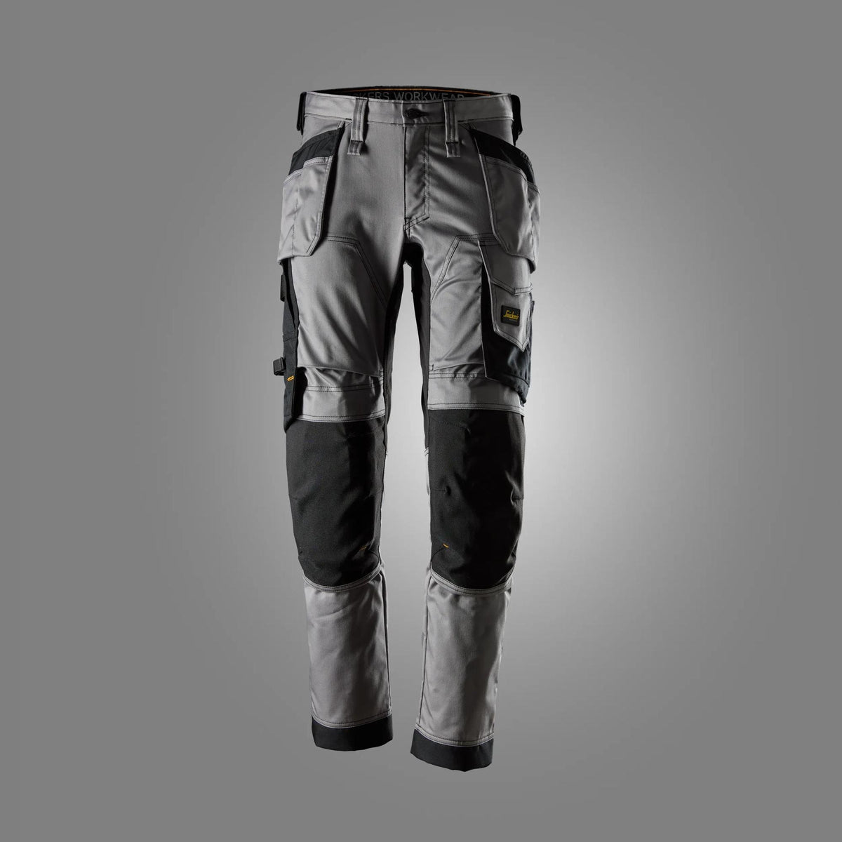Snickers Workwear AllroundWork, Stretch Trousers Holster Pockets in Grey/Black