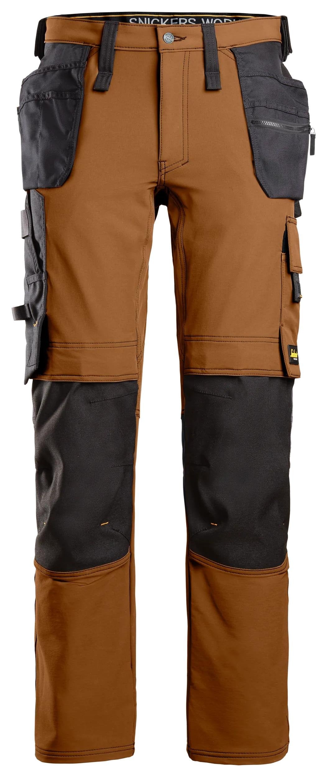 Snickers Workwear AllroundWork, Full Stretch Trouser Holster Pockets in Brown/Black