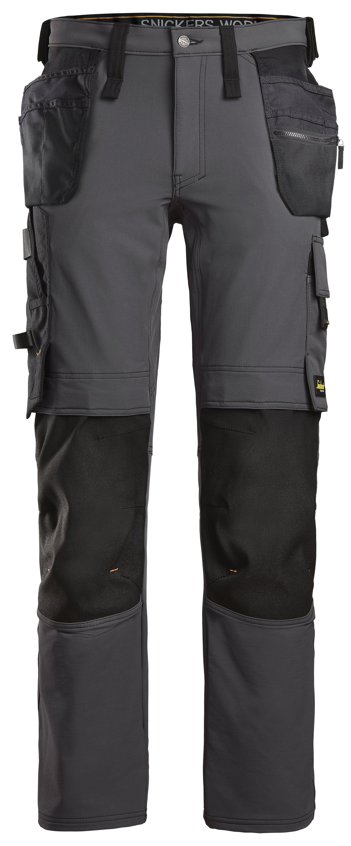 Snickers Workwear AllroundWork, Full Stretch Trouser Holster Pockets in Steel Grey/Black