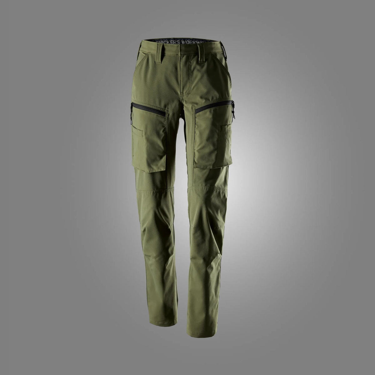 Snickers Workwear ServiceWork, Women's Service Stretch Trousers in Khaki Green