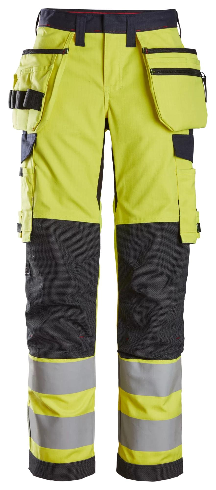 Snickers Workwear 6797 ProtecWork, Women's Trousers Holster Pockets, High-Vis Class 2