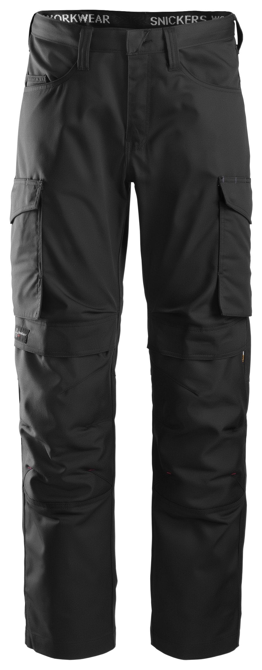 Snickers Workwear Service Trousers+ Knee Pockets in Black/Black