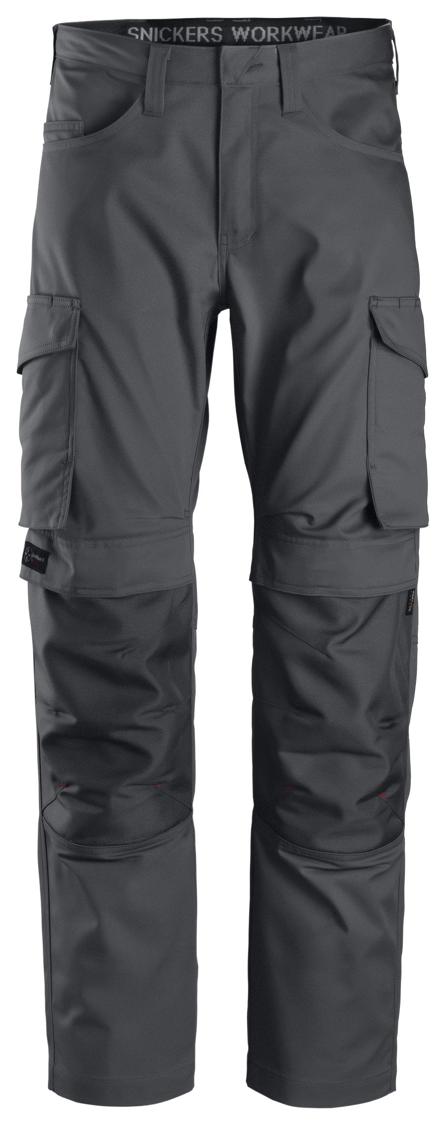 Snickers Workwear Service Trousers+ Knee Pockets in Steel Grey/Steel Grey