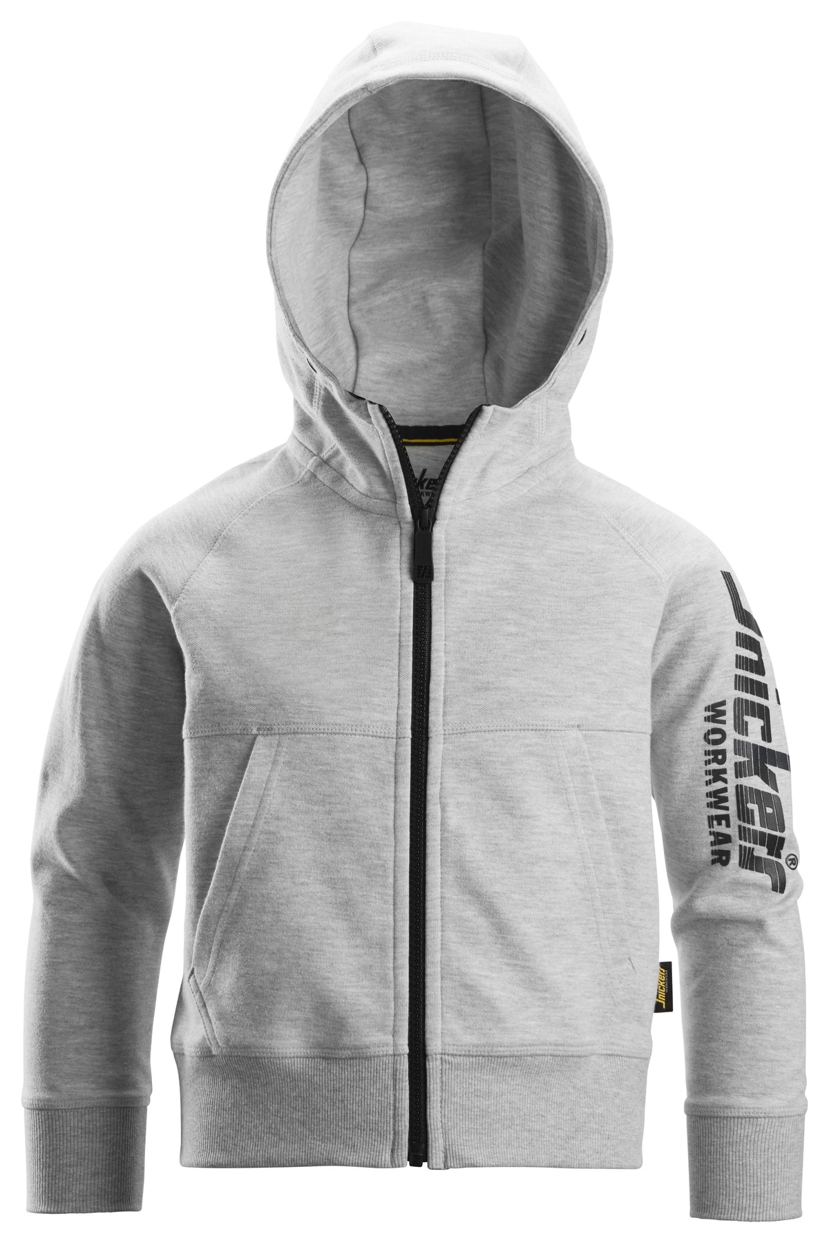 Snickers Workwear Junior Logo Full-Zip Hoodie in Grey Melange
