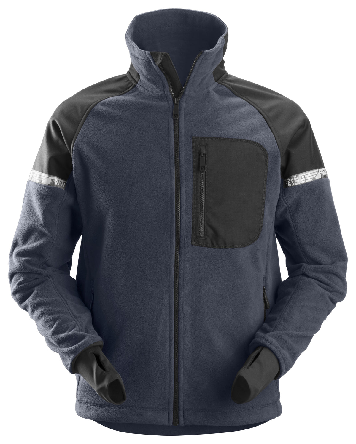 Snickers Workwear AllroundWork, Windproof Fleece Jacket in Navy/Black