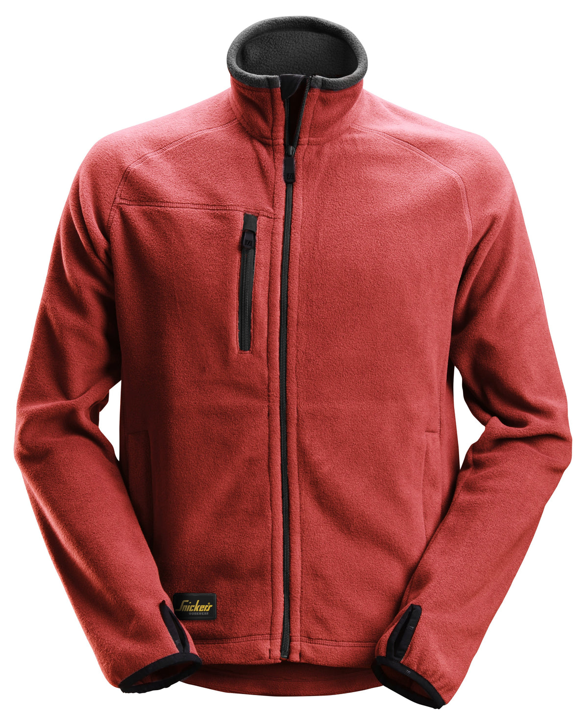 Snickers Workwear AllroundWork, Fleece Jacket in Chili Red/Black