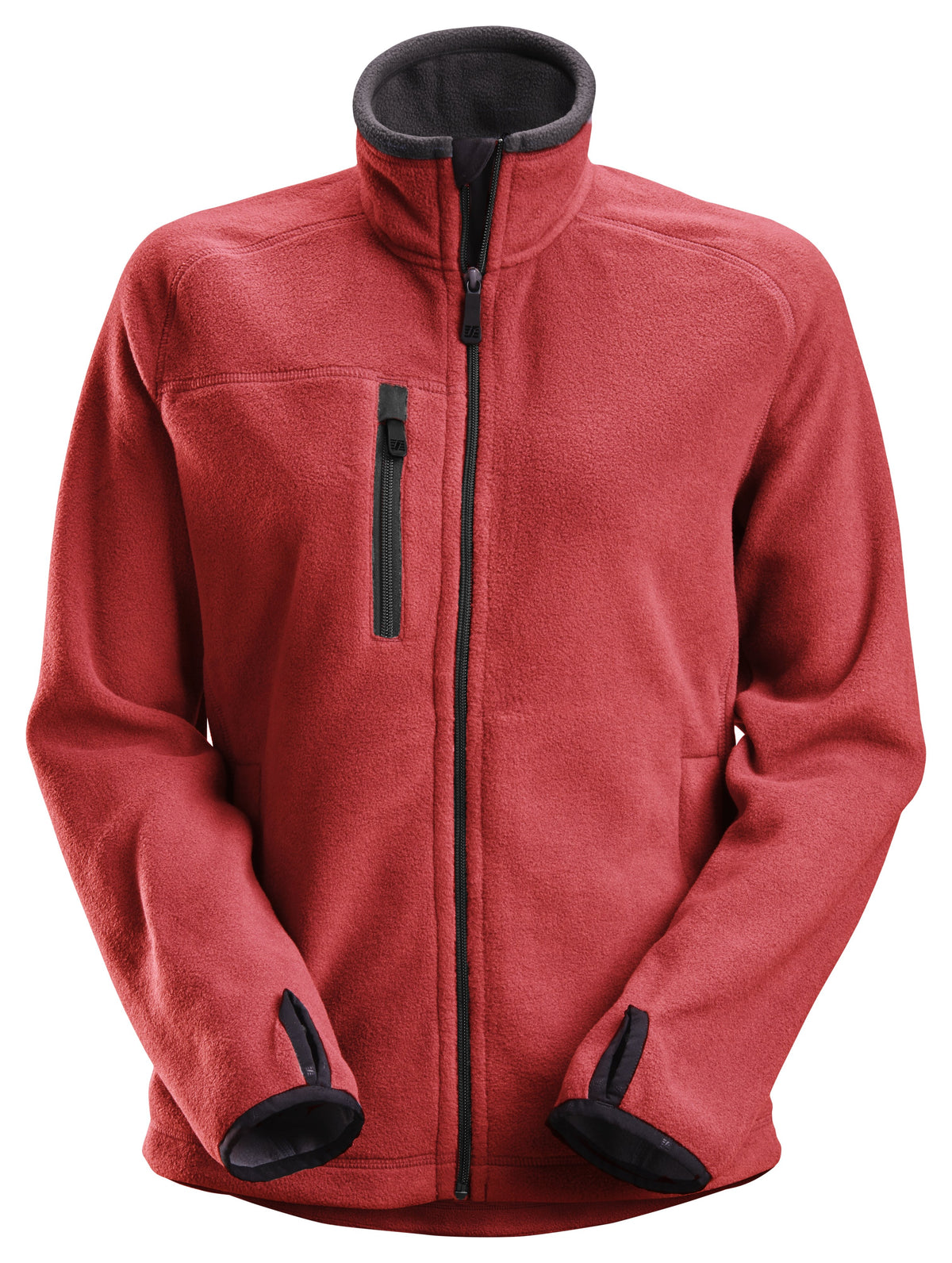 Snickers Workwear Flexiork, Polartec® Women's Fleece Jacket in Chili Red/Black
