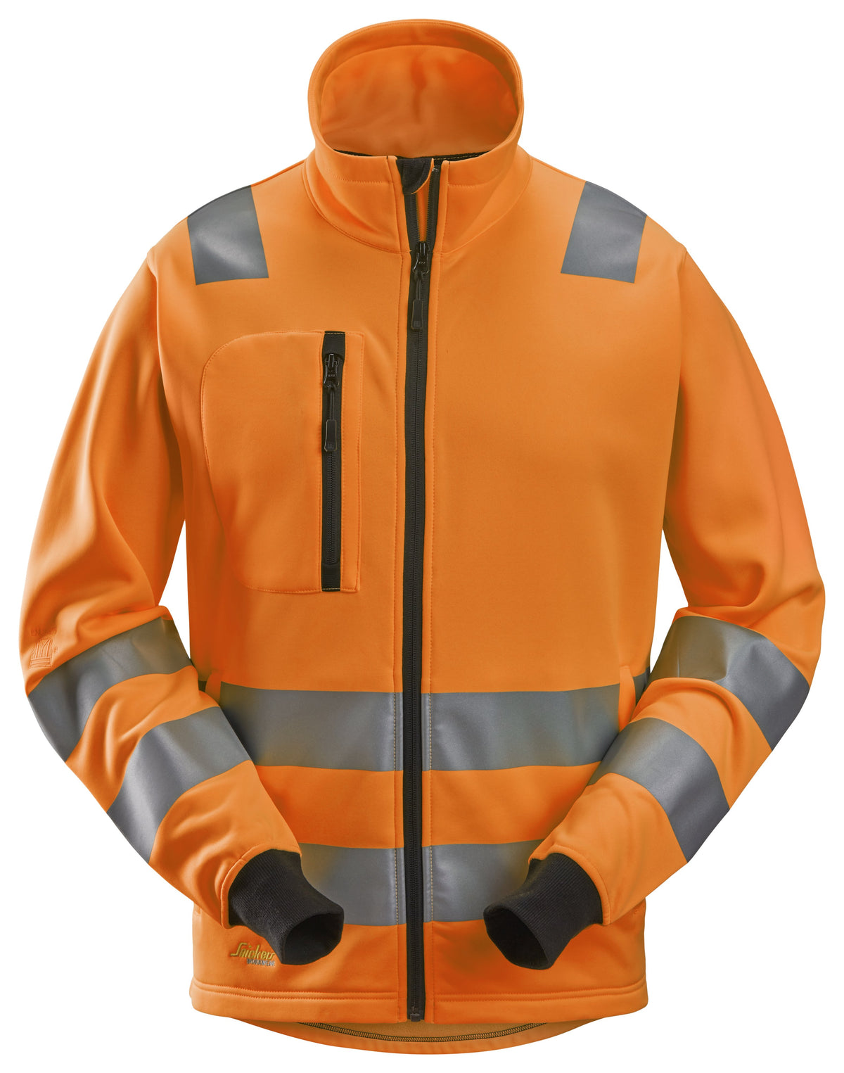 Snickers Workwear High-Vis Class 2/3, Full Zip Jacket in Hi-Vis Orange