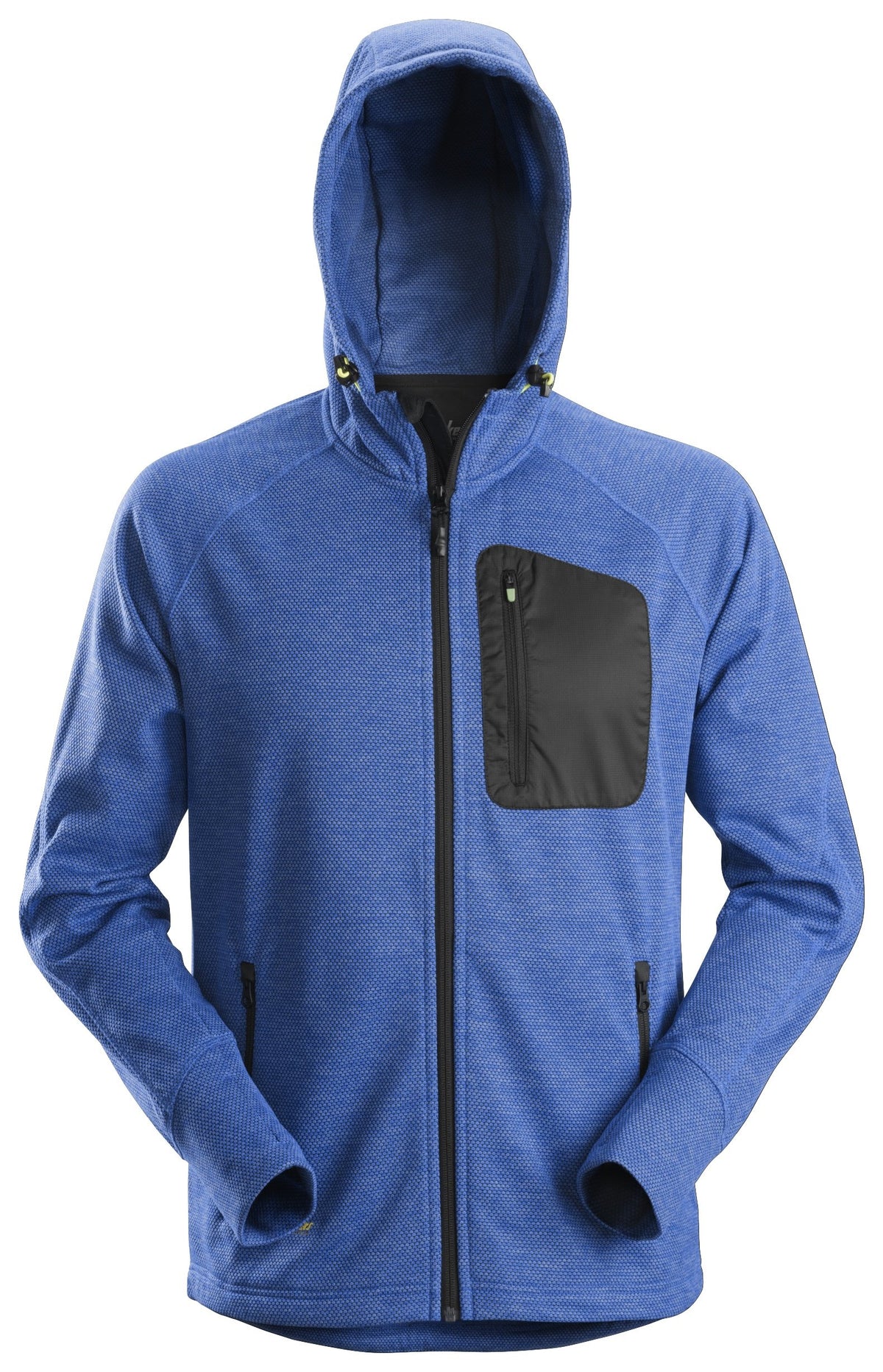 Snickers Workwear FlexiWork, Fleece Hoodie in True Blue/Black