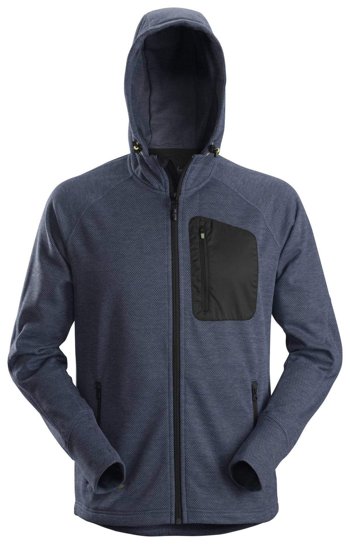 Snickers Workwear FlexiWork, Fleece Hoodie in Navy/Black