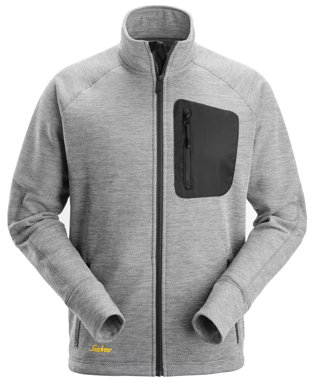 Snickers Workwear FlexiWork, Fleece Jacket in Grey/Black