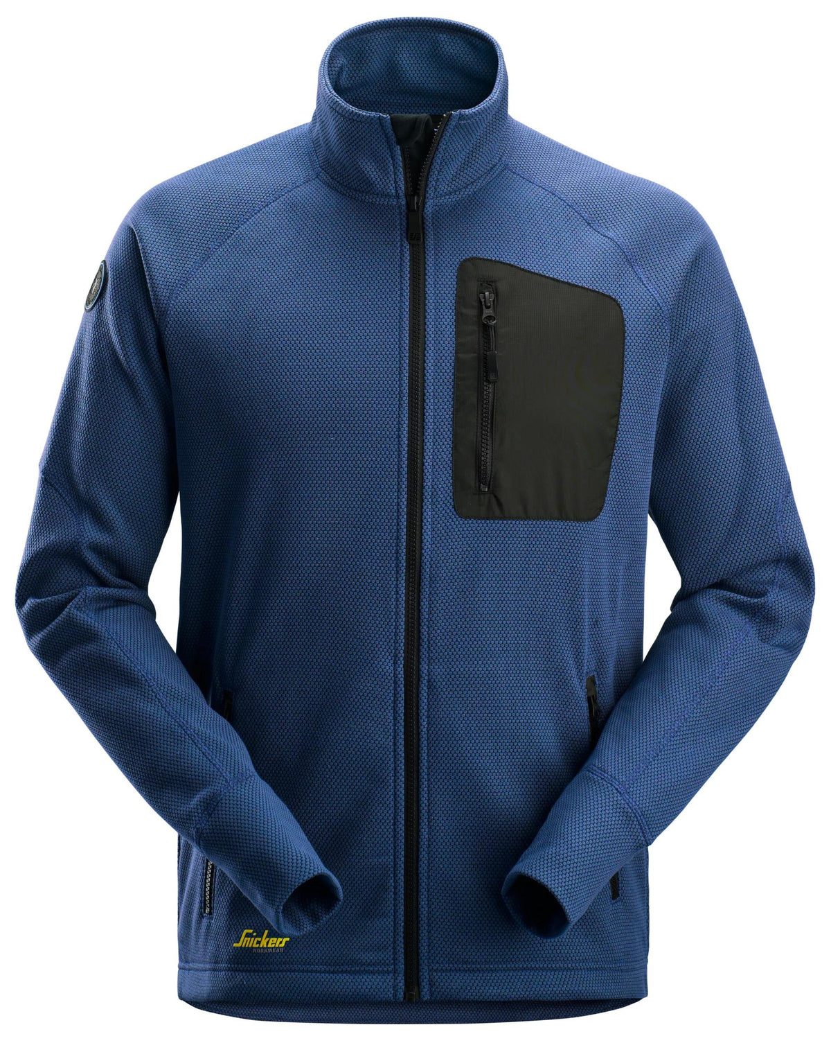 Snickers Workwear FlexiWork, Fleece Jacket in Deep Blue/Black