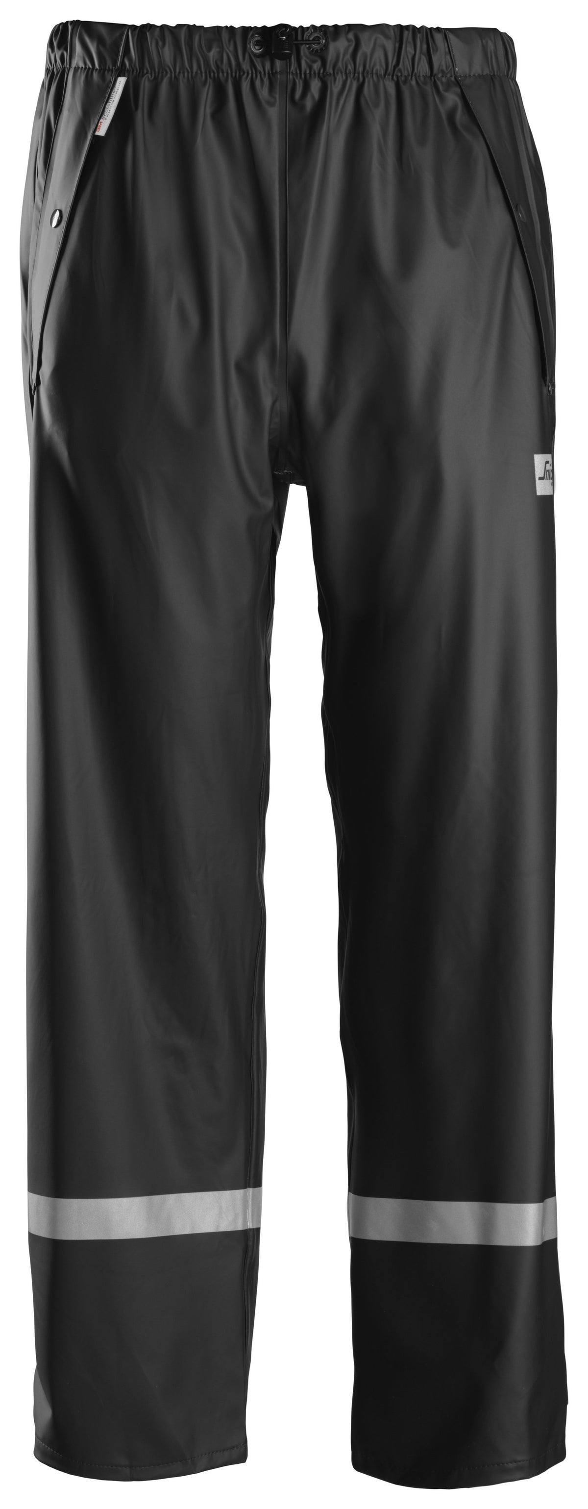 Snickers Workwear Rain Trousers, PU in Black