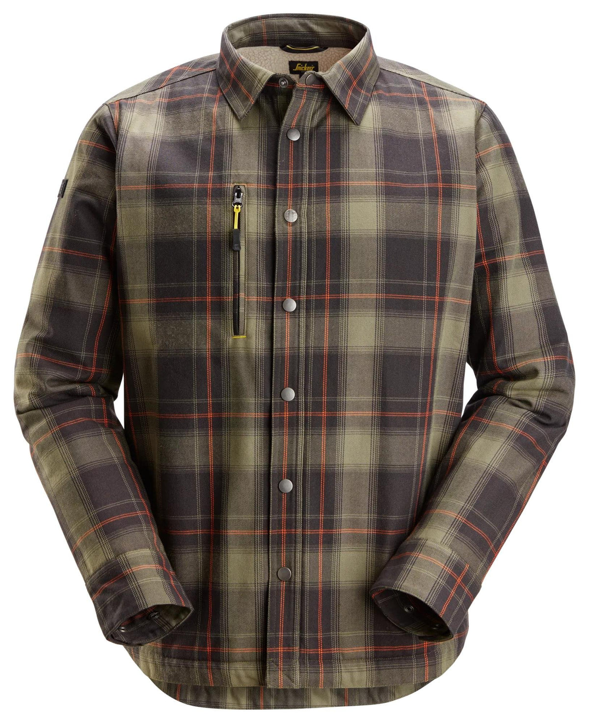 Snickers Workwear AllroundWork, Insulated Shirt in Khaki Green/Black
