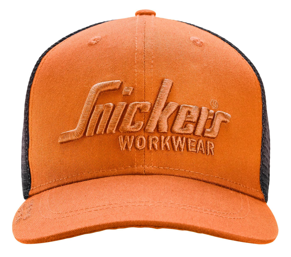 Snickers Workwear Trucker Cap in Warm Orange/Black
