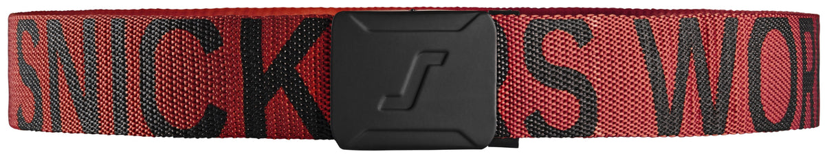 Snickers Workwear Logo Belt in Chili Red/Black