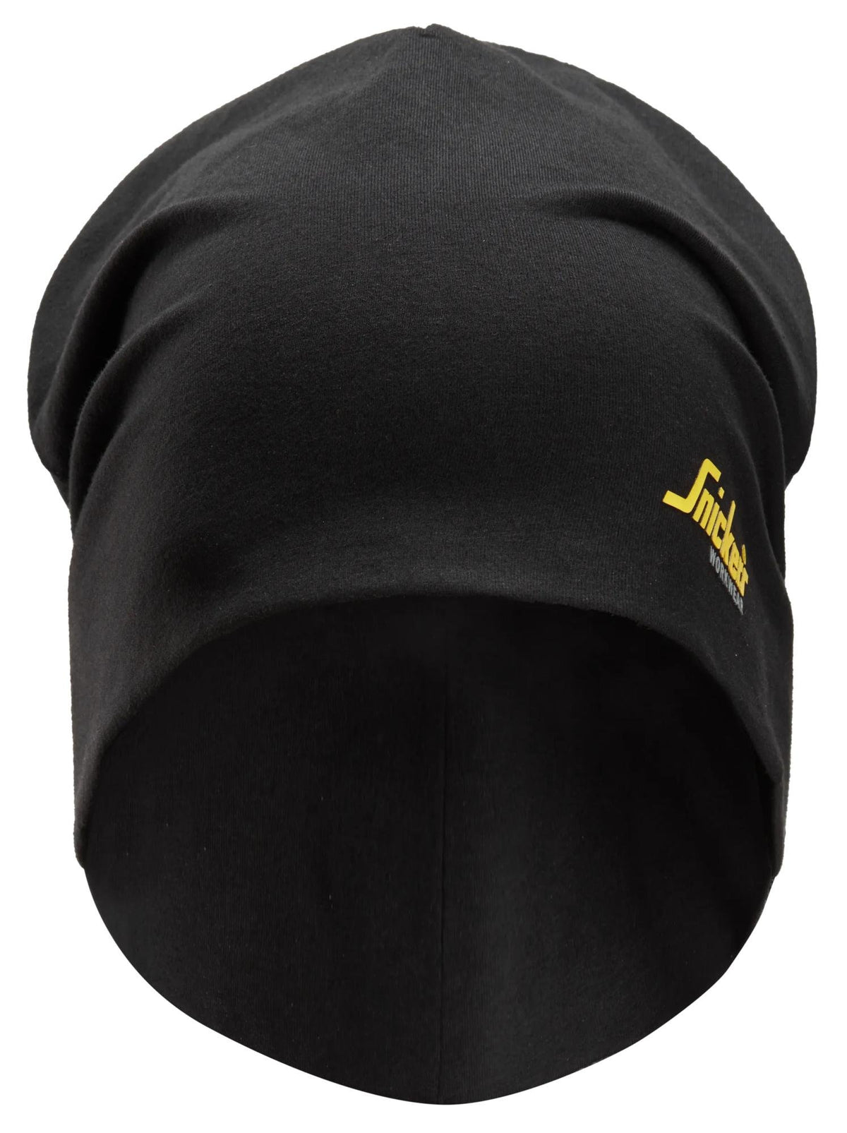 Snickers Workwear Cotton Small Logo Beanie in Black/Black