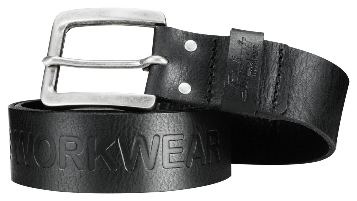 Snickers Workwear Leather Belt in Black