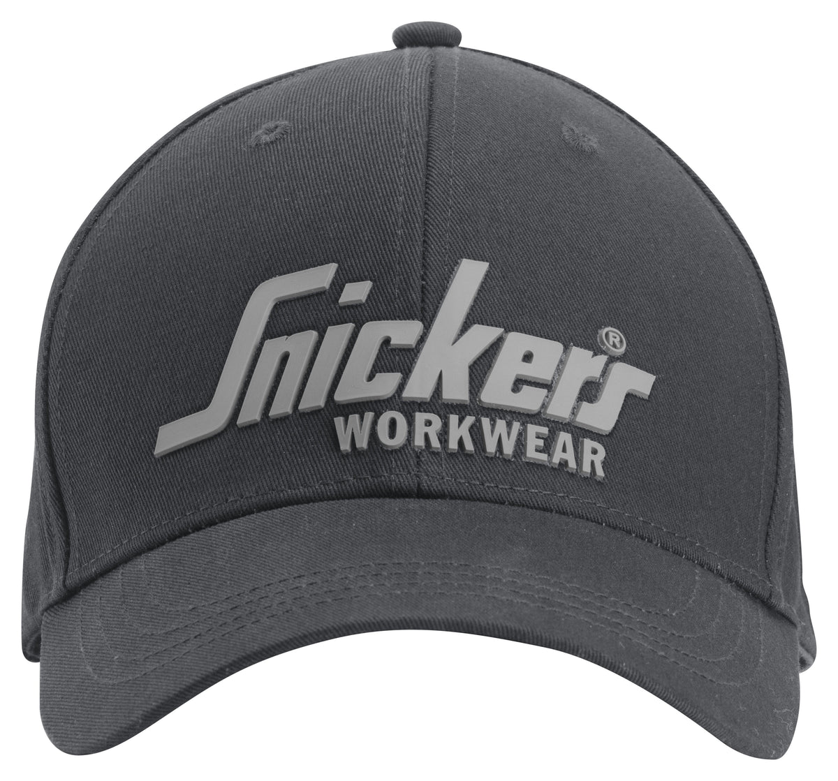Snickers Workwear Logo Cap in Steel Grey/Black
