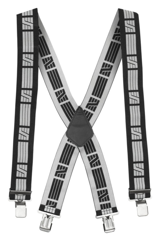 Snickers Workwear Elastic Braces in Black/Grey