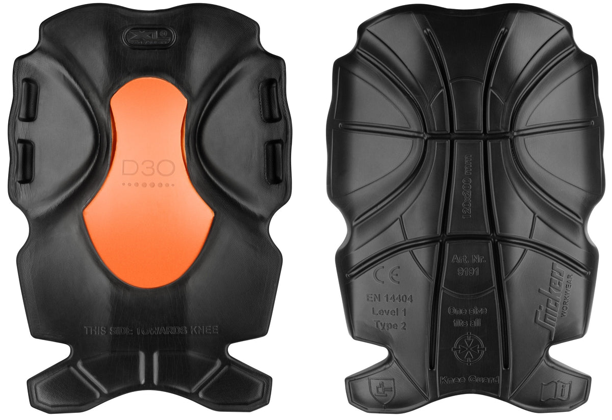 Snickers Workwear XTR D3O® Craftsmen Kneepads in Black/Orange