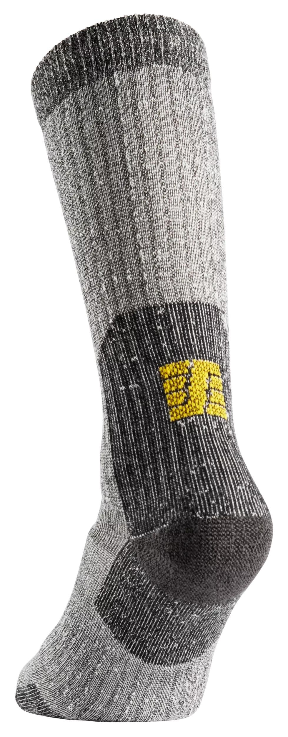 Snickers Workwear High Heavy Wool Socks in Grey/Black
