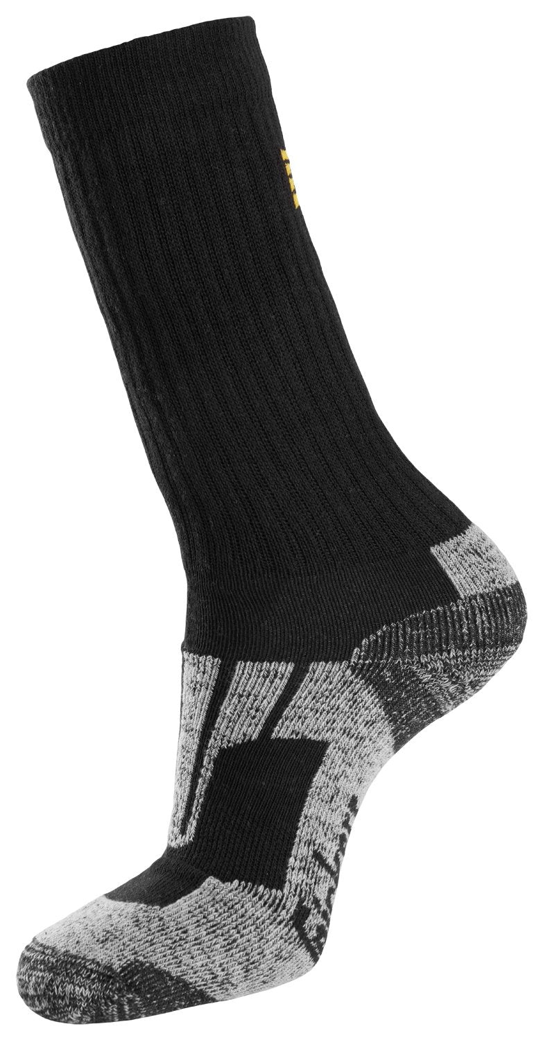 Snickers Workwear Zero-Waste Socks, 2-Pack in Black/Aluminium