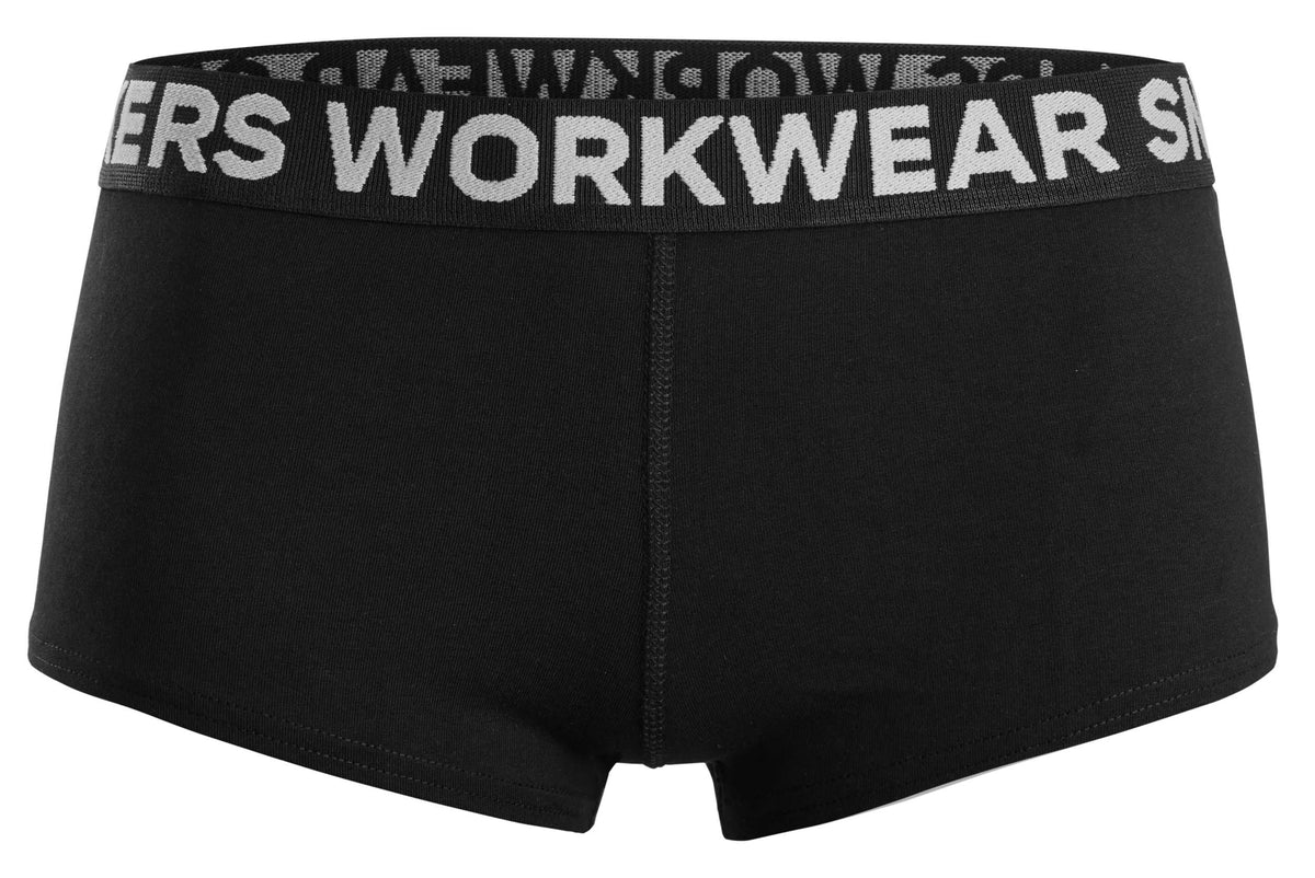 Snickers Workwear Women's Hipster Briefs, 2-pack in Black