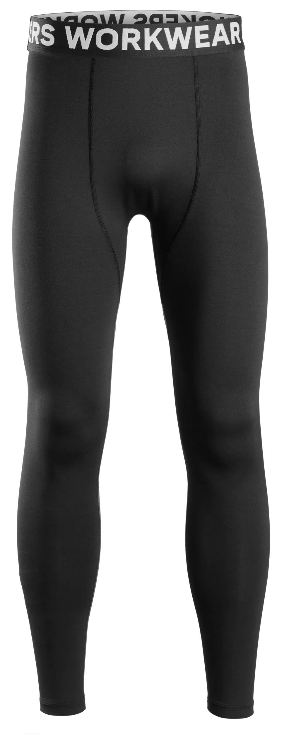 Snickers Workwear Lightweight Base Layer, StayFresh Bottoms in Black