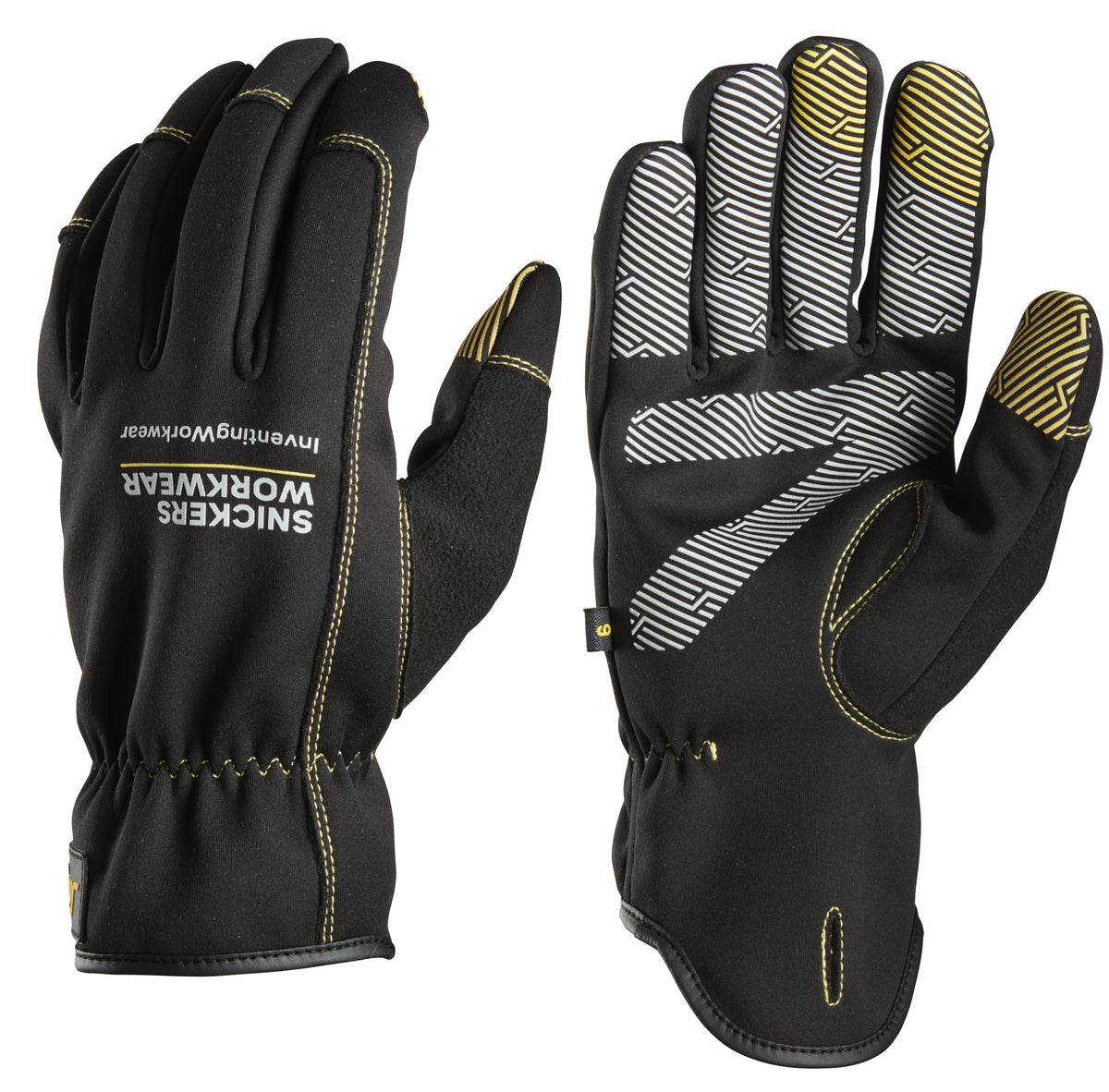 Snickers Workwear Weather Flex Dry Gloves in Black