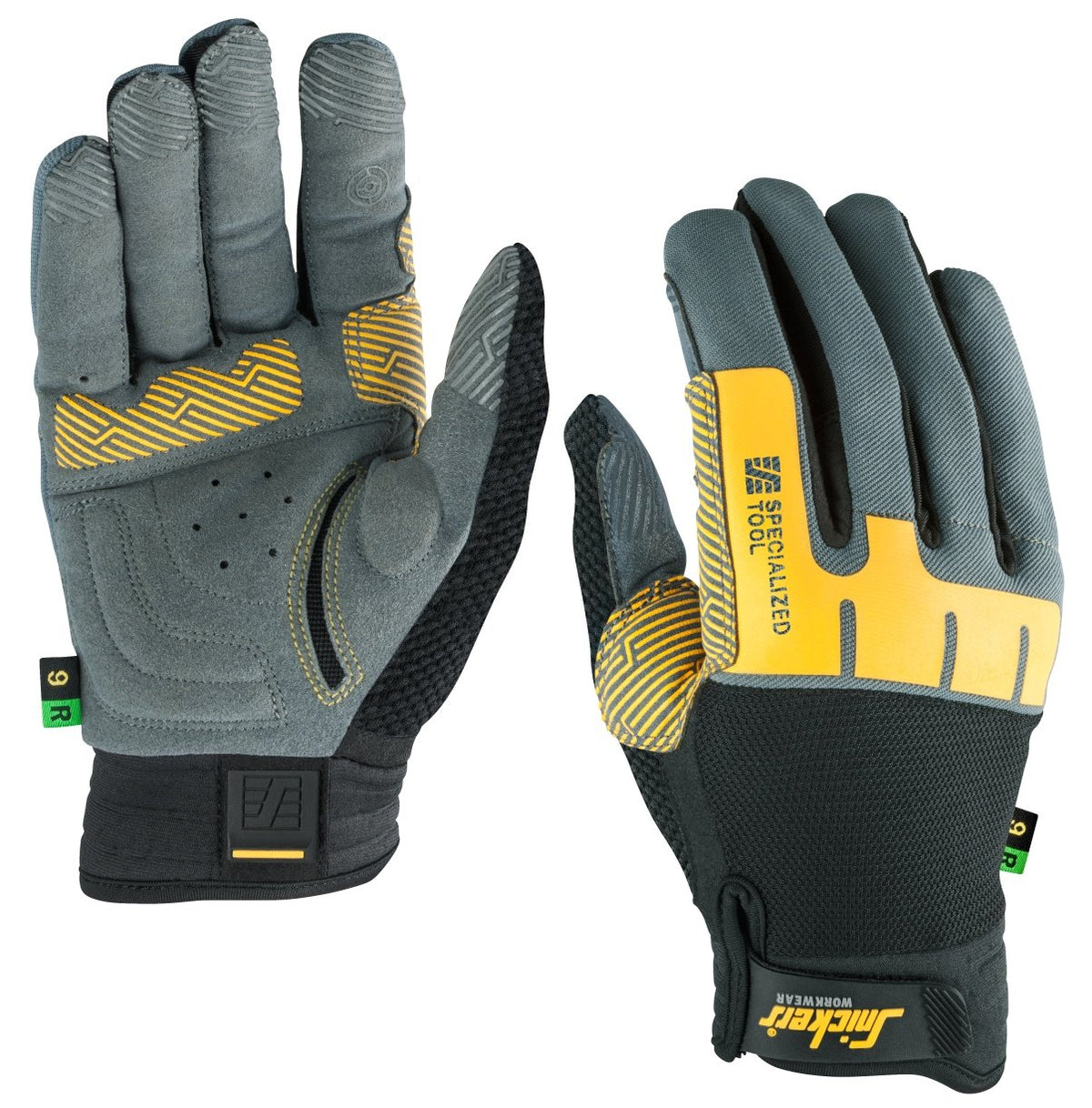 Snickers Workwear Specialized Tool Glove, Right in Stone Grey/Black