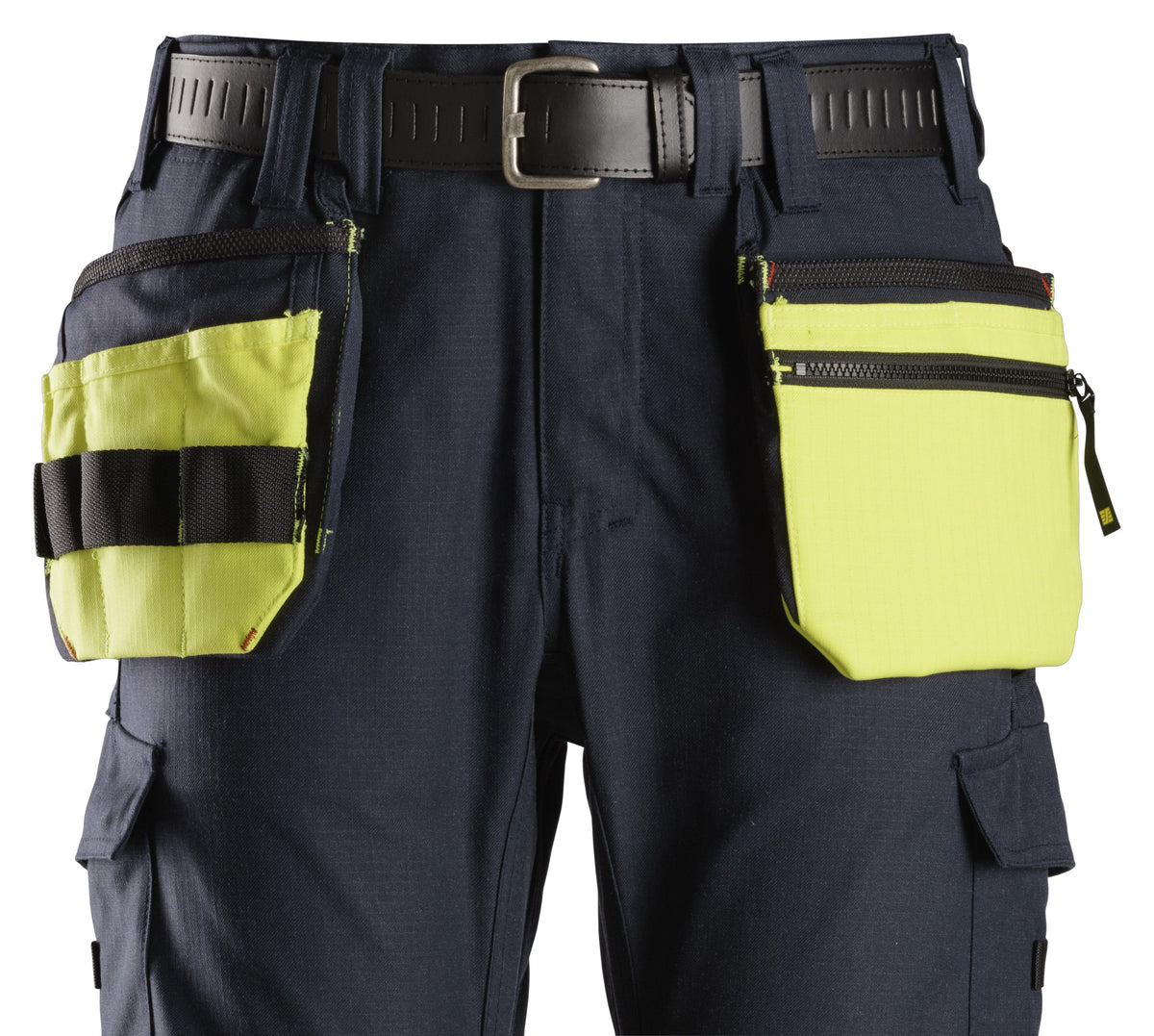 Snickers Workwear ProtecWork, Multi Function Holster Pockets in Hi-Vis Yellow/Navy