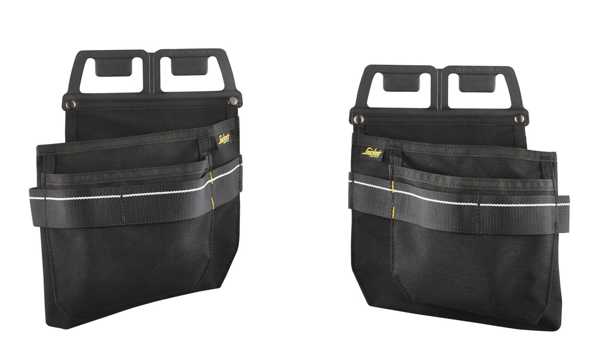 Snickers Workwear Nail & Screw Pouches in Black/Black