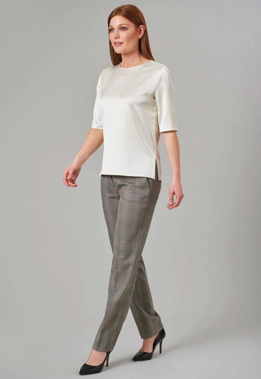 Brook Taverner Stella Trouser in Grey Check, image 4