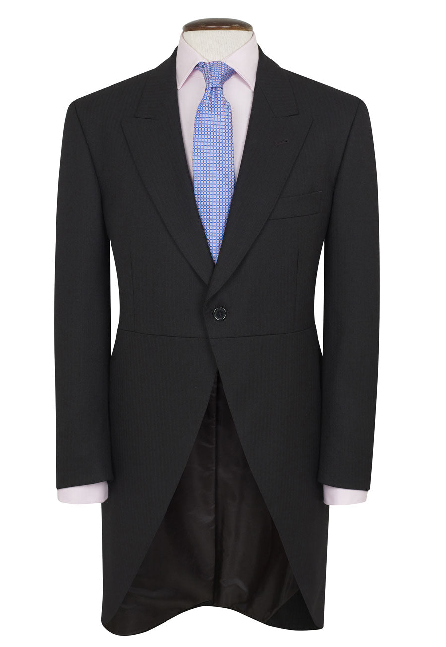 Brook Taverner Tailcoat in Black h/b, main product image