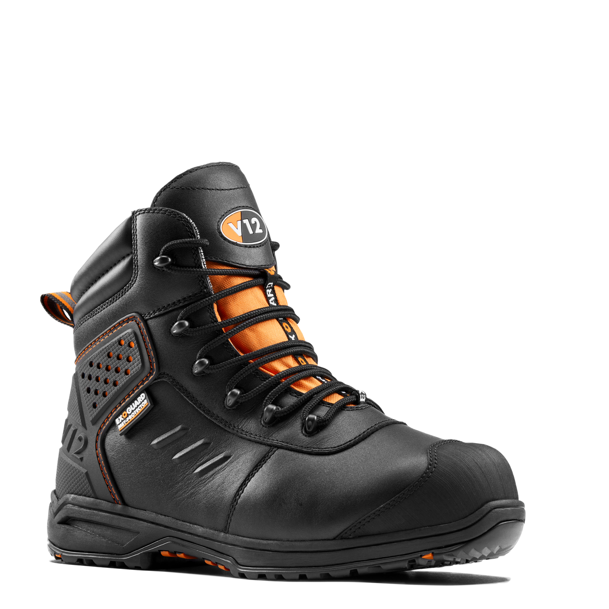 V12 Invincible IGS V2180 SR HRO FO safety boot in Black – angle