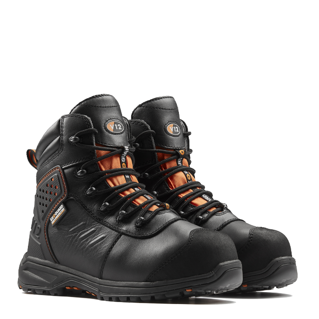 V12 Invincible IGS V2185 SR HRO FO safety boot in Black – front-3
