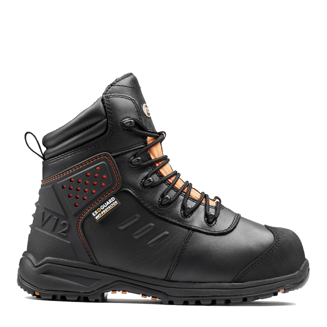 V12 Invincible IGS V2185 SR HRO FO safety boot in Black – side