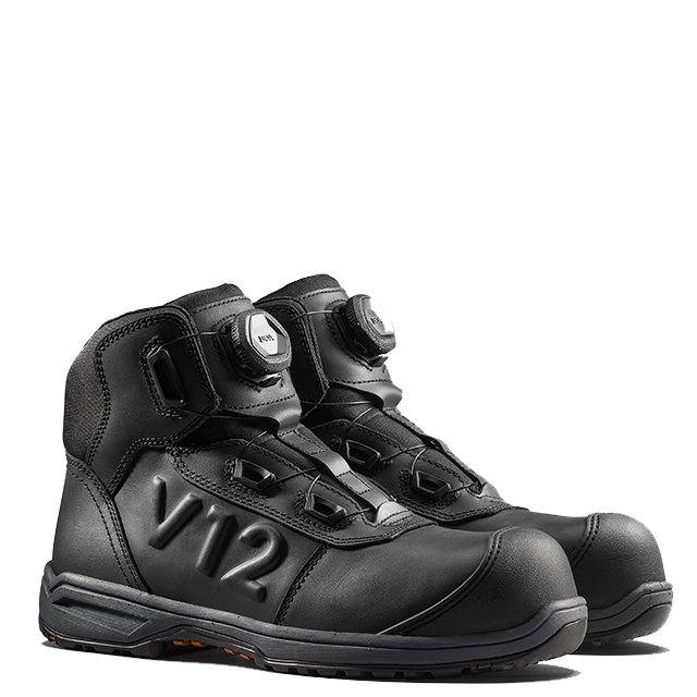 V12 Valiant IGS V2520 SR HRO FO safety boot in Black – front