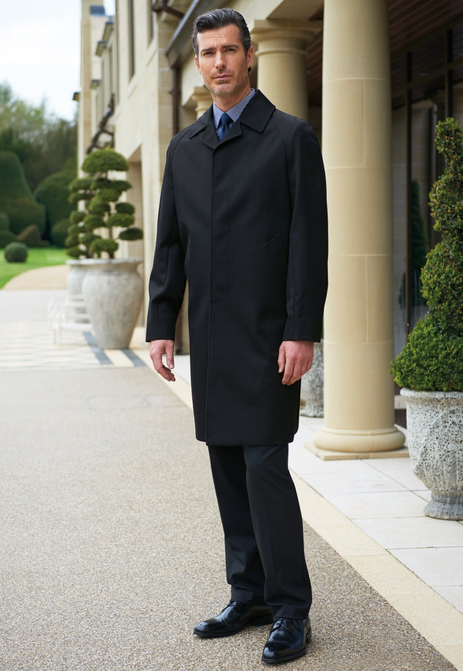 Brook Taverner Whipcord Coat in Black, main product image
