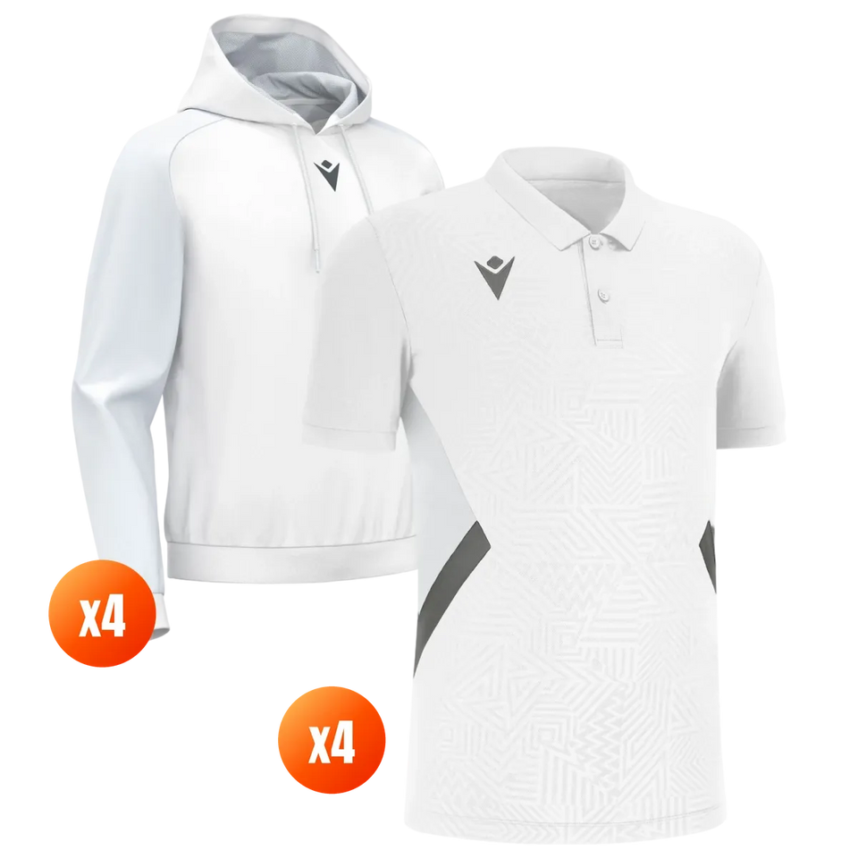 Macron x4 Polo + x4 Hoodie Pack