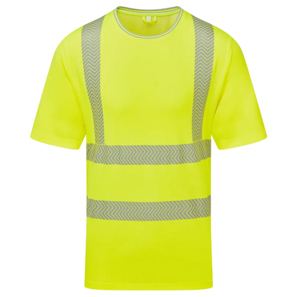 The Workwear Co Pulsar x2 Yellow Hi-Vis Tee Pack